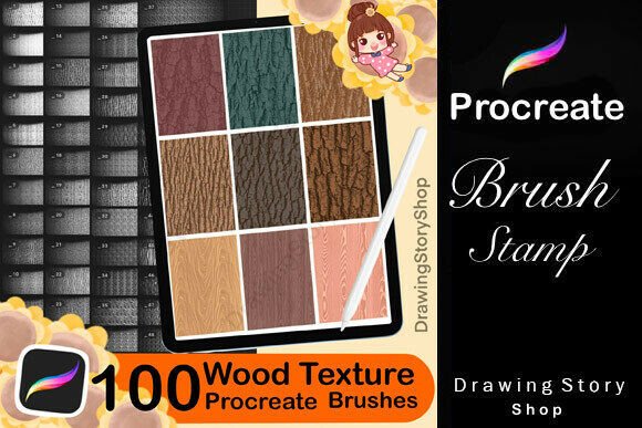 Download 100 Procreate Wood Texture Brushes - Premium Resources