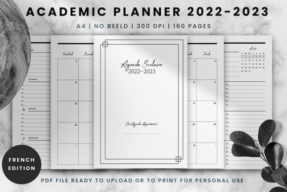 Download French Academic Planner 2022 - 2023 - Academic planner Collection