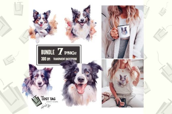 Download Border Collie Dog Clipart Bundle - Collie Collection