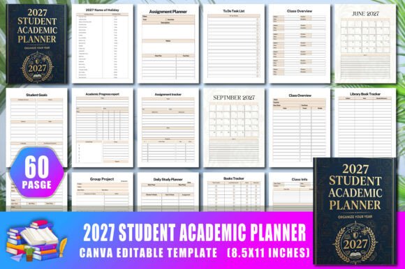 Download 2027 Student Academic Planner - Academic planner Collection