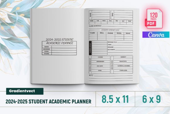 Download (KDP) 2024-2025 Student Academic Planner - Academic planner Collection