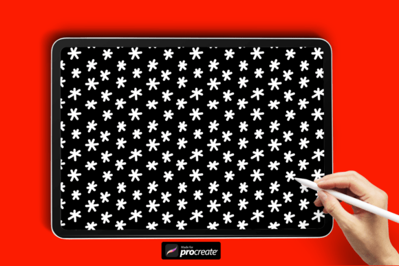 Download Star Bloom Pattern Brush for Procreate - Brush for procreate Collection