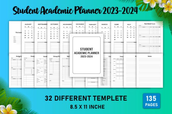 Download Student Academic Planner 2023-2024 KDP - Academic planner Collection